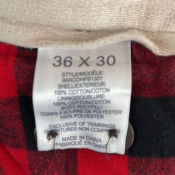 Denver Hayes Mens Brown Flannel Lined Pants Double Layer Insulated Buffalo 36x30 - Picture 7 of 10